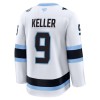 Miesten Pelipaita Utah Hockey Club Fanatics Premium Clayton Keller Vieras Valkoinen